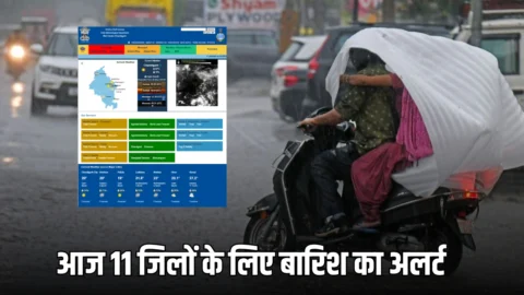 हरियाणा वेदर अपडेट: 3 दिन की ओलावर्ष्टि से हरियाणा में गिरा पारा, आज 11 जिलों के लिए बारिश का अलर्ट