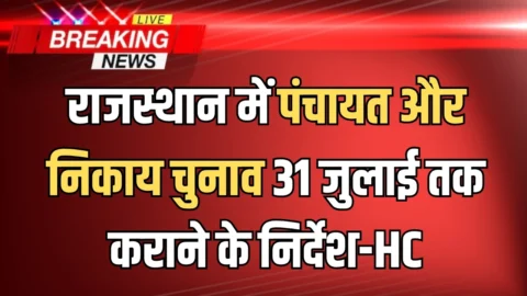 Rajasthan Panchayat Nikay Chunav : राजस्थान में पंचायत और निकाय चुनाव 31 जुलाई तक कराने के निर्देश, हाईकोर्ट का बड़ा फैसला
