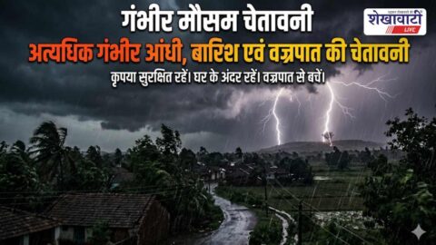 Sikar administration issues severe weather alert amid storm warning