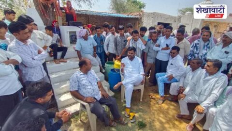 Farmers protest breaking house attachment Sujangarh Churu rural agitation