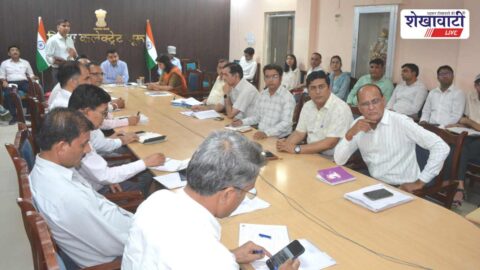 Churu collector reviewing LPG misuse and public service arrangements