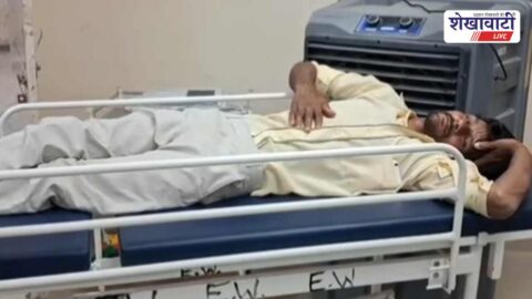 Injured labourer admitted to hospital after falling from truck