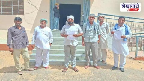Villagers protest against disputed anganwadi construction work in Sawar Panchayat