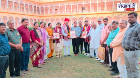 Basant Mittal welcomed at Rani Sati temple Jhunjhunu ceremony