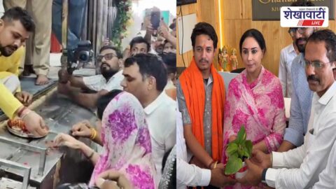 Deputy CM Diya Kumari visiting Khatushyamji temple Sikar Rajasthan