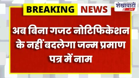 Birth certificate name change process documents gazette notification India