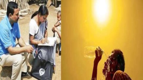 Census field staff receive heatwave safety guidelines in Sikar
