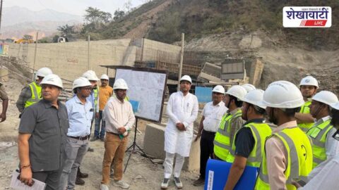 Water Resources Minister inspects Lakhwar Dam project for Shekhawati water supply
