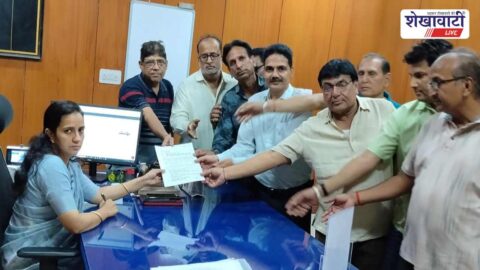 Jain community members submit memorandum for saint security in Sikar