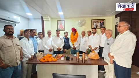 Dilip Meena felicitated after committee member nomination