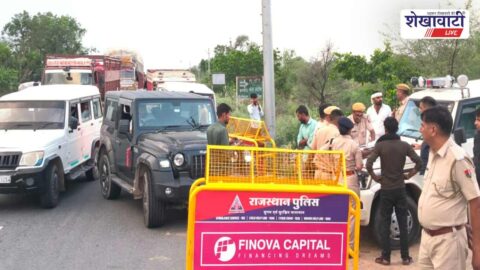 Jhunjhunu police conducting special traffic enforcement drive on roads