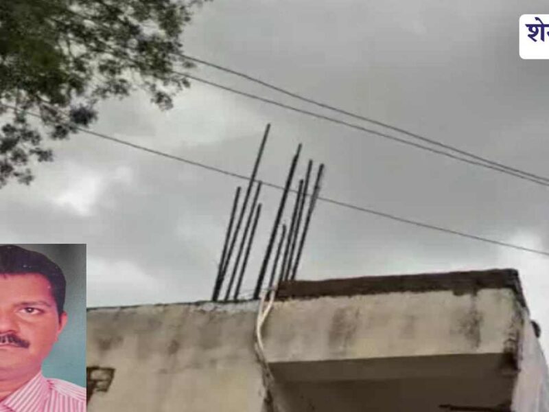 छत पर काम कर रहे मिस्त्री की 11 केवी लाइन से मौत, धमाके के साथ नाले में जा गिरा