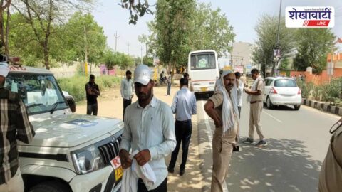 Transport department checking vehicles during traffic enforcement drive
