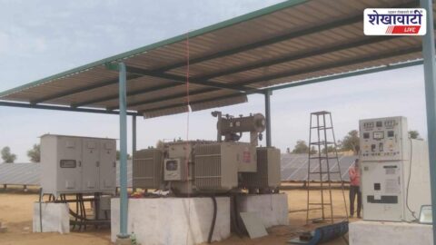 Churu farmer earns income through PM Kusum solar project