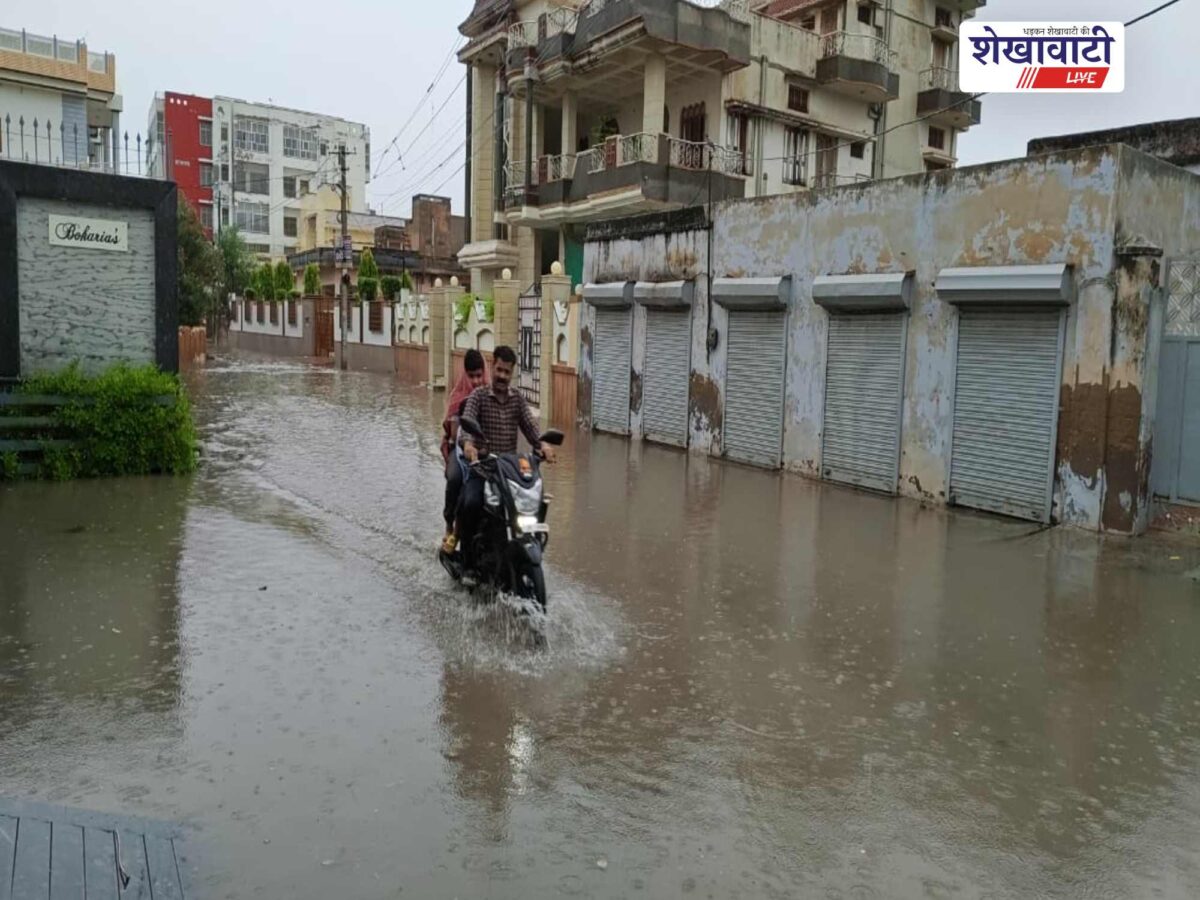 sujangarh-first-monsoon-rain-waterlogging-farmers-relief