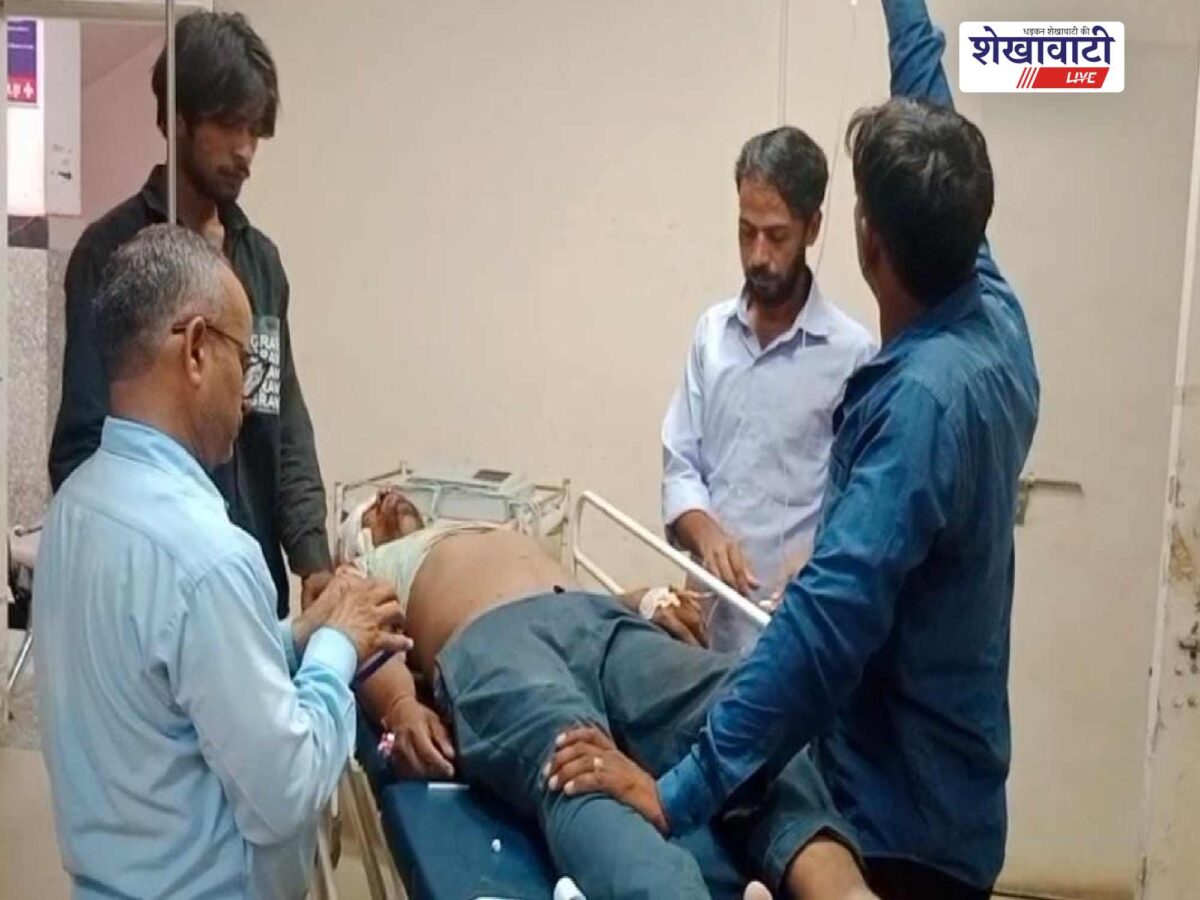 निर्माण कार्य के दौरान पट्टी टूटने से मजदूर गंभीर घायल, चूरू रेफर