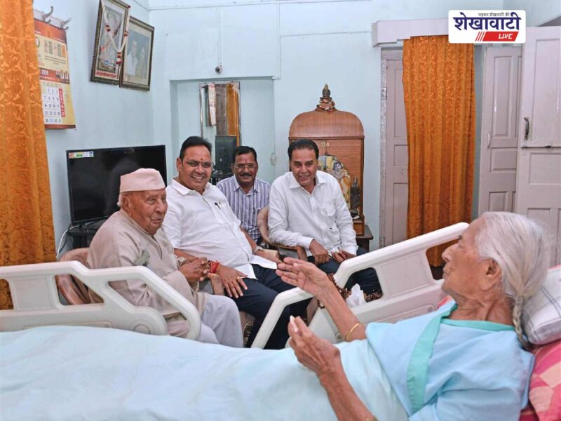 cm-bhajanlal-sharma-meets-former-speaker-sumitra-singh-jaipur