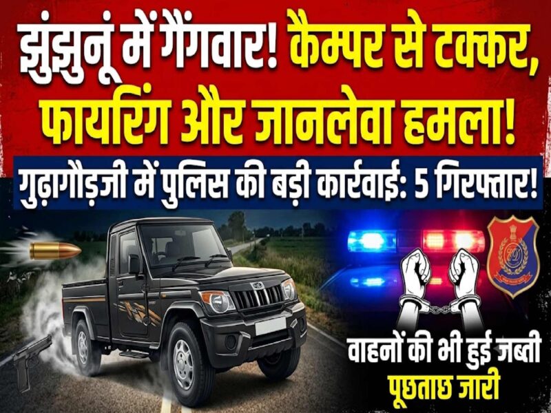 gudhagaudji-gang-clash-five-accused-arrested-firing-vehicle-seized