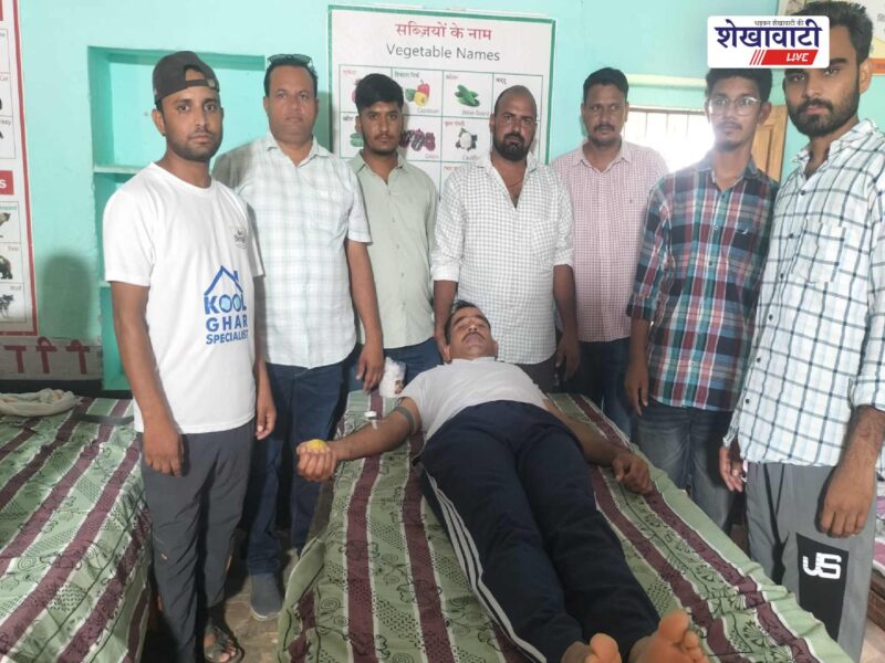 dalip-meel-second-death-anniversary-blood-donation-camp-jhunjhunu