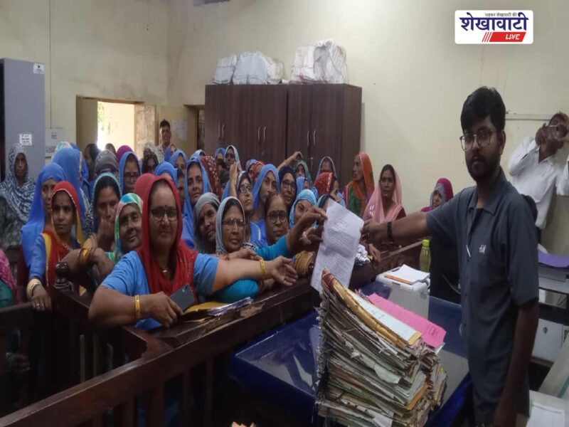 udaipurwati-asha-workers-submit-memorandum-demand-minimum-salary-contract-cadre