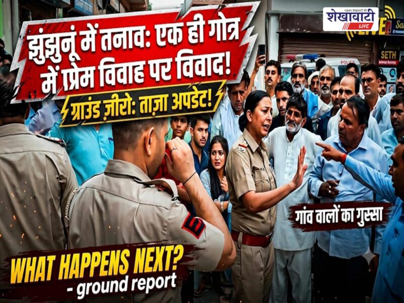 pilani-tension-over-same-gotra-love-marriage-police-intervenes-jhunjhunu