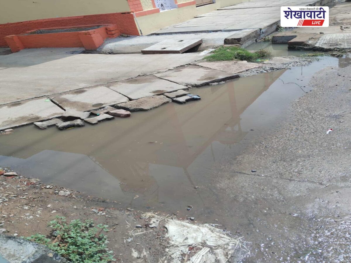 chirawa-ward-39-damaged-road-crossing-shyam-mandir-public-demand-repair