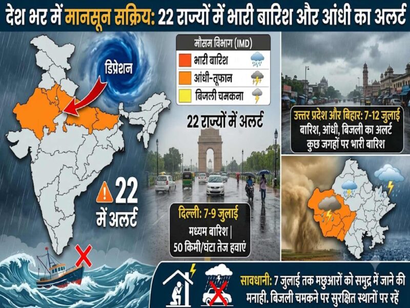 imd-rain-alert-22-states-monsoon-heavy-rain-july-2026