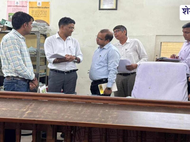 सीकर में प्रमुख शासन सचिव टी. रविकांत का निरीक्षण, लंबित राजस्व मामलों के त्वरित निस्तारण के निर्देश