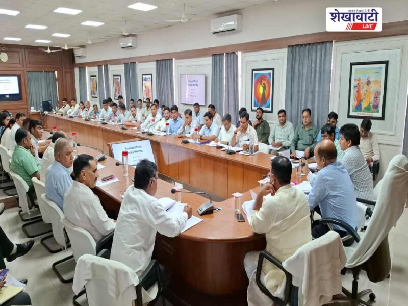 sikar-collector-ashish-modi-revenue-review-meeting-high-court-cases