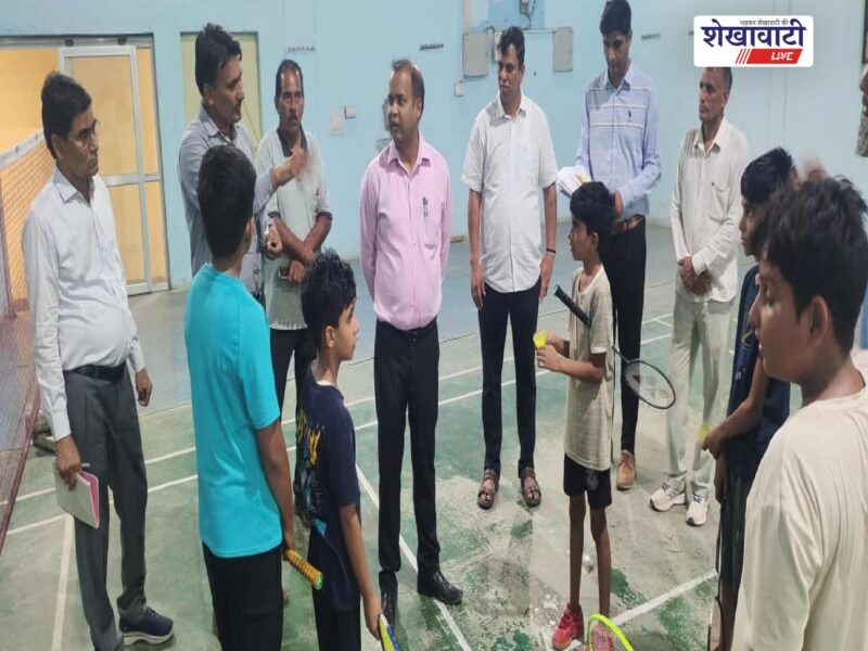 sikar-collector-ashish-modi-inspects-district-sports-stadium-development