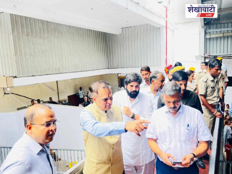 chief-secretary-v-srinivas-inspects-khatu-shyam-swadesh-darshan-work