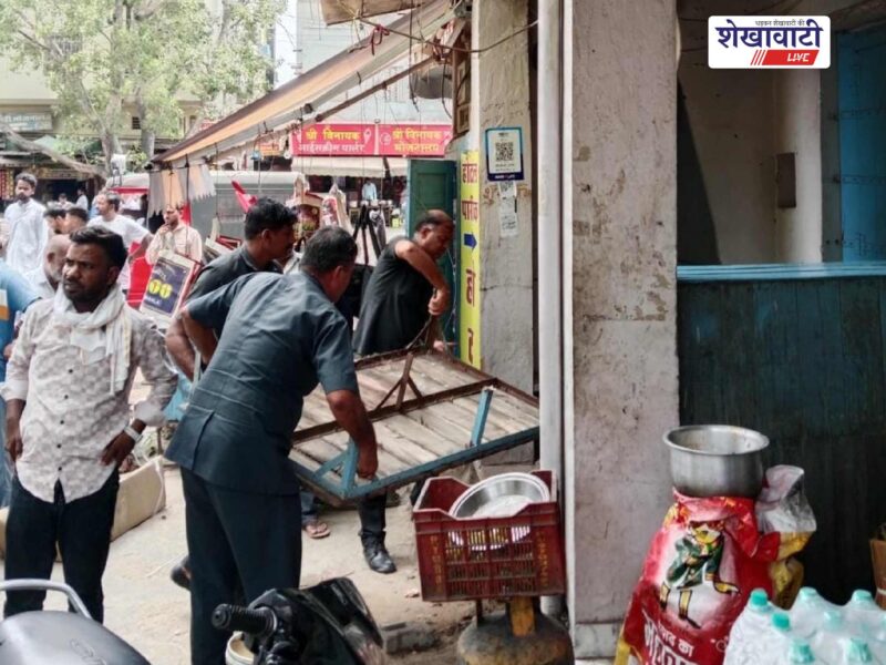 sikar-railway-station-encroachment-drive-nagar-parishad
