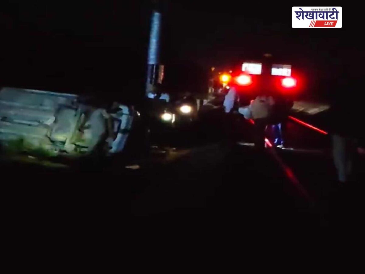 rajgarh-sadulpur-churu-railway-track-car-train-accident