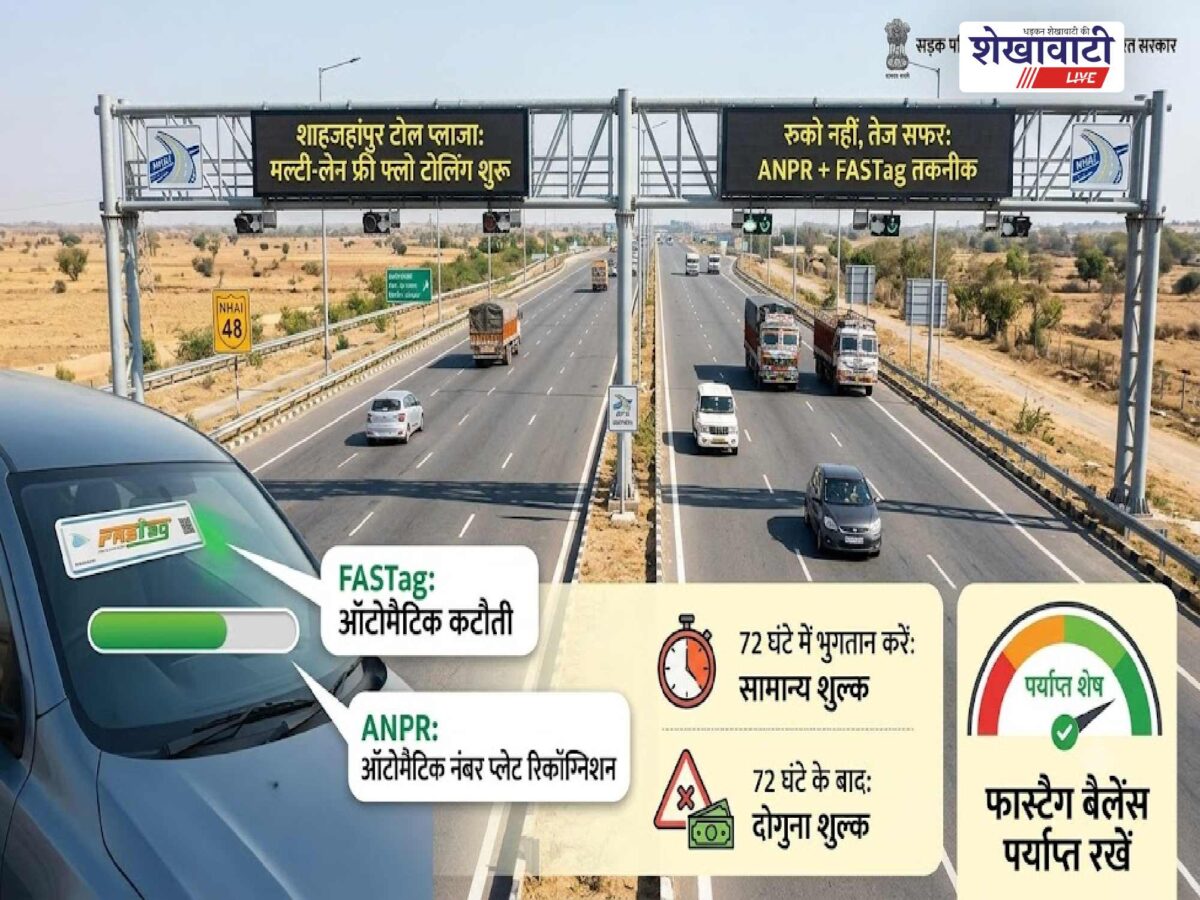 दिल्ली-जयपुर सफर हुआ और आसान, शाहजहांपुर टोल पर शुरू हुई नई टोल प्रणाली