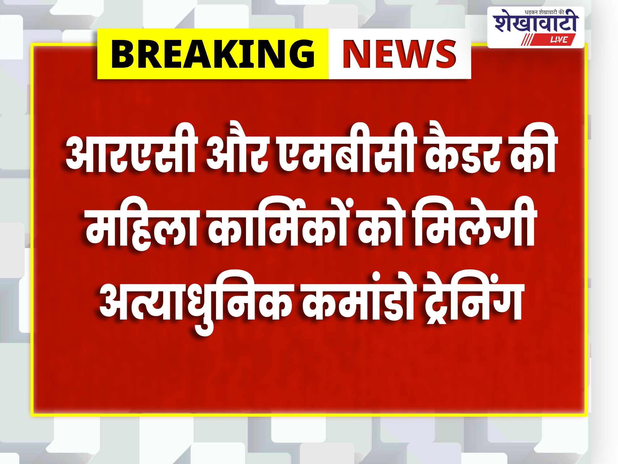 राजस्थान पुलिस की 25 महिला जवान लेंगी NSG कमांडो ट्रेनिंग