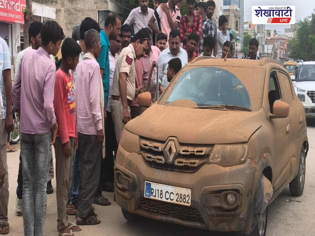chirawa-mud-covered-car-drunk-driver-detained-by-police