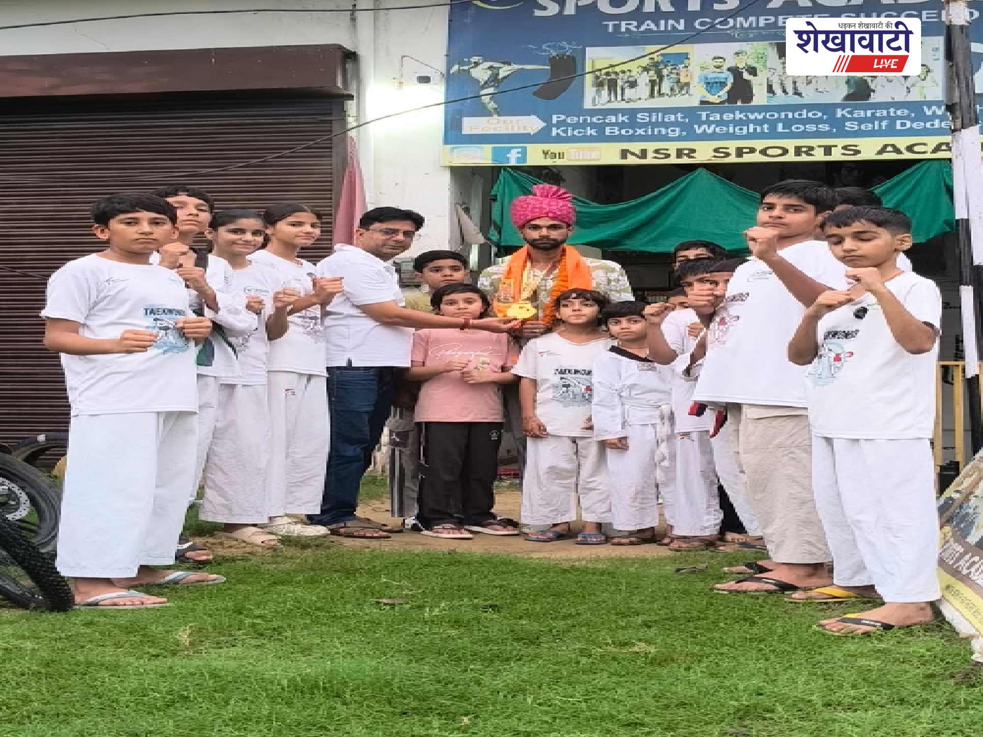 थाईलैंड में गोल्ड जीतने वाले नितिन सिंह राठौड़ का सम्मान