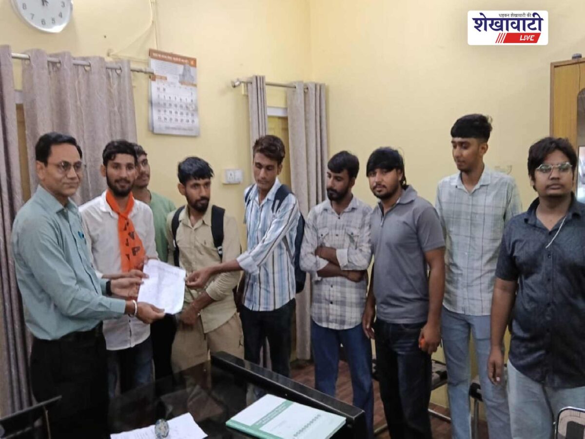 खेतड़ी में छात्रसंघ चुनाव बहाली की मांग, ABVP का प्रदर्शन