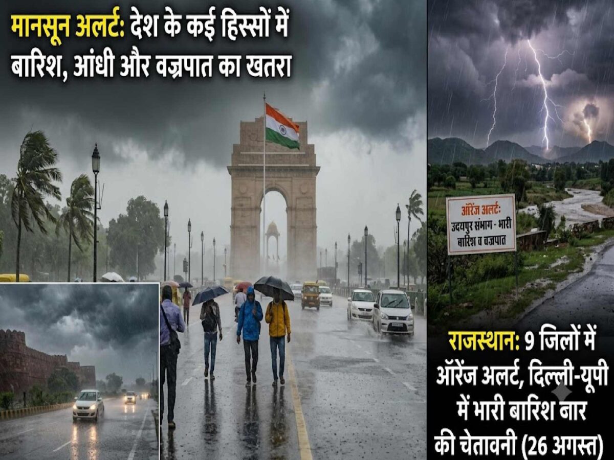 Aaj Ka Mousam : राजस्थान समेत कई राज्यों में बारिश-आंधी का अलर्ट, जानें मौसम