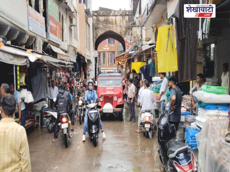 sikar-municipal-council-encroachment-removal-campaign-sbi-bawdi-gate-subhash-chowk