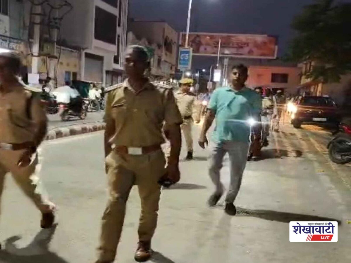 sujangarh-police-flag-march-municipal-election-2026