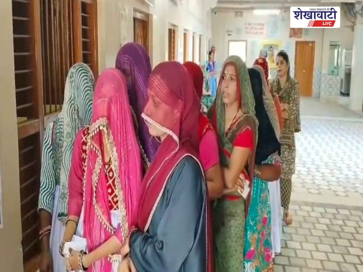 सुजानगढ़ में ईवीएम खराब, बूथ पर लगी लंबी कतारें; एक घंटे बाद मतदान शुरू
