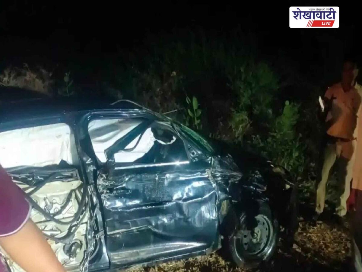 bikaner-sridungargarh-road-truck-tractor-car-accident-two-dead