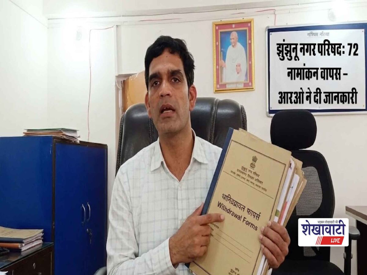 Video News : झुंझुनू नगर परिषद में 72 नामांकन वापस