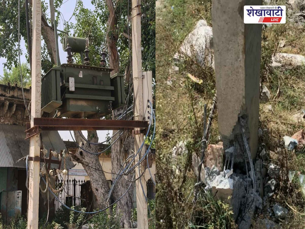 chirawa-gaushala-road-transformer-pole-damaged-trola-accident