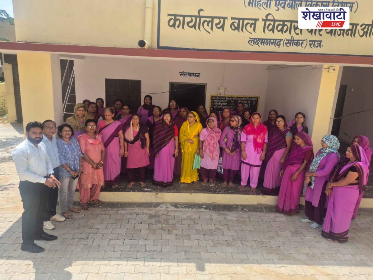sikar-sweep-program-anganwadi-workers-voter-awareness
