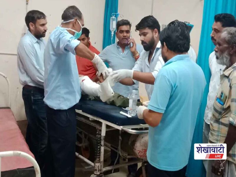 churu-dudhwa-khara-car-bike-accident-sahil-injured