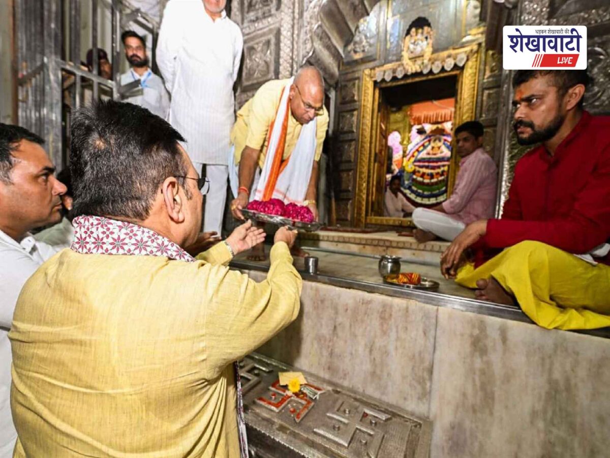 cm-bhajanlal-sharma-khatushyamji-temple-darshan-sikar
