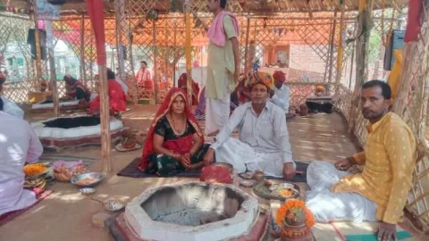 प्रथम श्रीराम महायज्ञ में सात वें दिन दी 71,000 आहुतियां