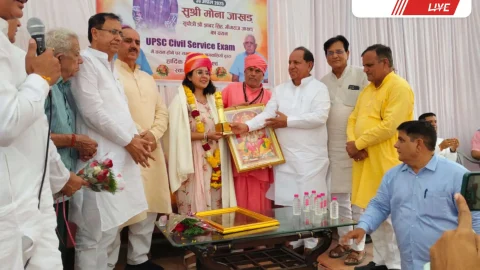 आईएएस बनीं मोना जाखड़ का सांखू गांव में भव्य सम्मान